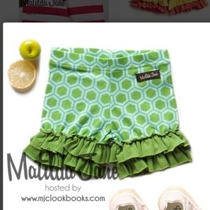 Matilda Jane Puzzle Ruffle Shorties It's A Wonderful Parade Hexagon 10 (fits 8)